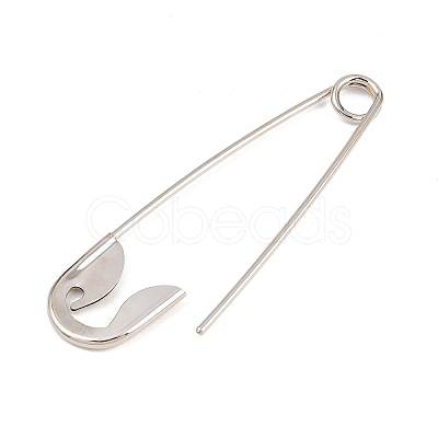Iron Extra Large Safety Pin Brooches IFIN-P043-01P-1