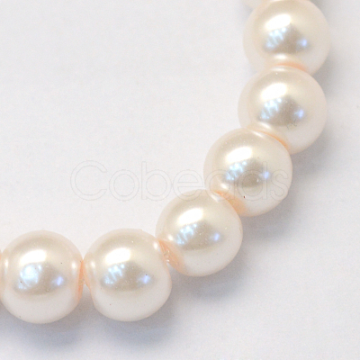 Baking Paint Glass Pearl Bead Strands HY-Q003-5mm-41-1