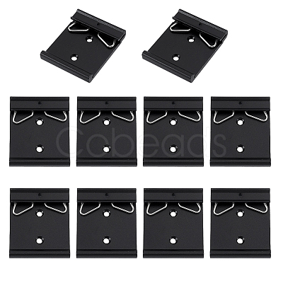 10Pcs Aluminium Alloy DIN Rail Mounting Clip Mounting Bracket FIND-GA0006-85-1
