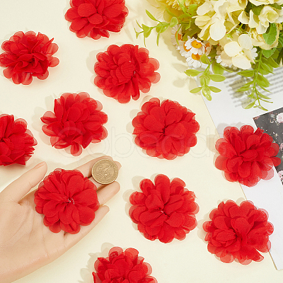 12Pcs 3D Chiffon Flower DIY-GF0012-47A-1