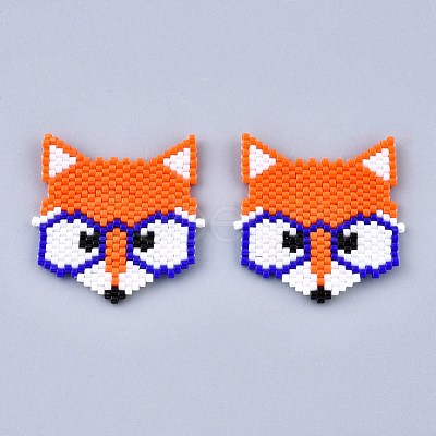 Handmade Seed Beads Links Connectors SEED-I012-42-1