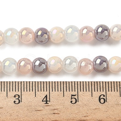 Electroplate & Gradient Color Glass Beads Strands LAMP-M023-03-02-1