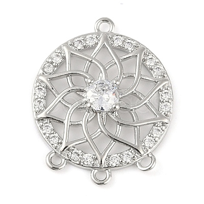 Brass Pave Clear Cubic Zirconia Chandelier Component Links KK-L219-23P-1
