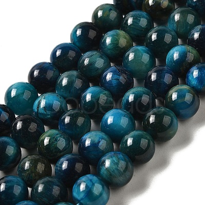 Grade AB+ Dyed Natural Tiger Eye Beads Strands G-G102-A02-03-1