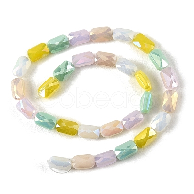 2 Strands Electroplate Glass Beads Strands EGLA-YW0005-63D-1