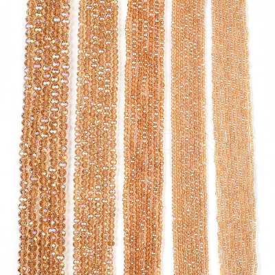 Electroplate Glass Beads Strands EGLA-A044-T1mm-B23-1