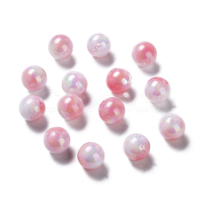 Two Tone Opaque Acrylic Beads LS-SACR-P024-01B-W06-1