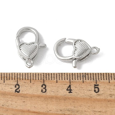 Brass Lobster Claw Clasps KK-F893-11P-1