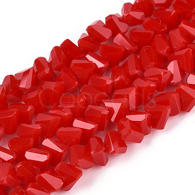 Opaque Glass Beads Strands GLAA-N019-4mm-02-1