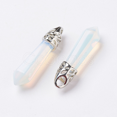 Opalite Pointed Pendants X-G-P309-07-1
