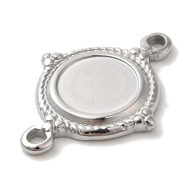 304 Stainless Steel Cabochon Connector Setting X-STAS-C110-09P-1