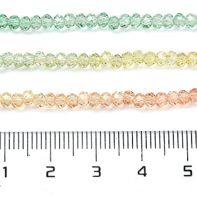 Transparent Painted Glass Beads Strands DGLA-A034-T1mm-A04-1