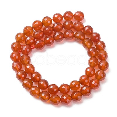 Natural Carnelian Beads Strands G-C280-B10-8mm-1