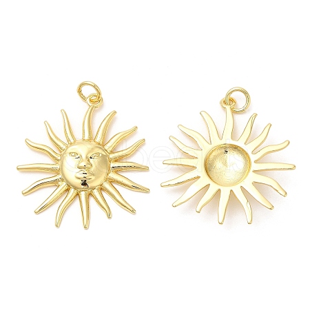 Rack Plating Brass Pendants KK-Q775-14G-1
