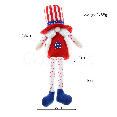 Independence Day Cloth Rudolph Doll GUQI-PW0004-53B-1