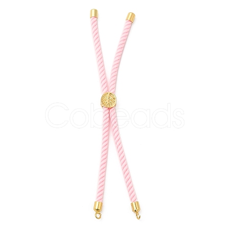 Twisted Nylon Cord Silder Bracelets DIY-B066-03G-06-1
