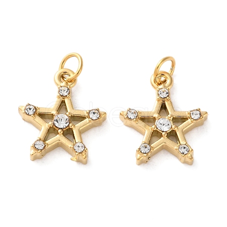 Ion Plating(IP) 304 Stainless Steel Rhinestone Pendants STAS-Q333-10G-01-1