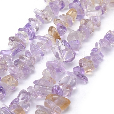 Natural Ametrine Beads Strands G-P332-49A-1