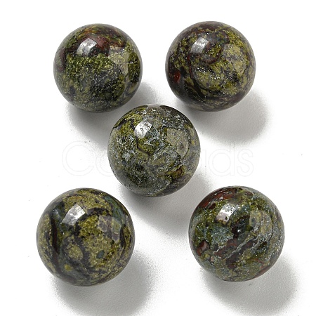 Natural Dragon Blood Round Ball Figurines Statues for Home Office Desktop Decoration G-P532-02A-15-1