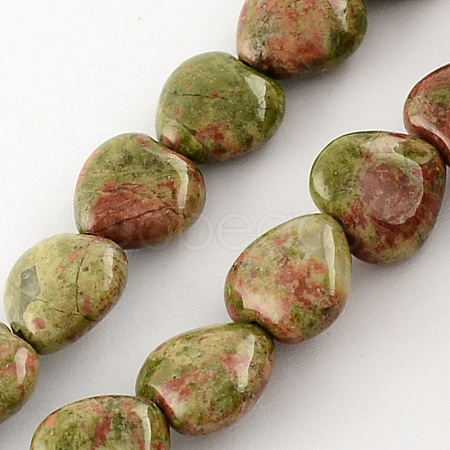 Natural Unakite Bead Strands X-G-R190-05-1