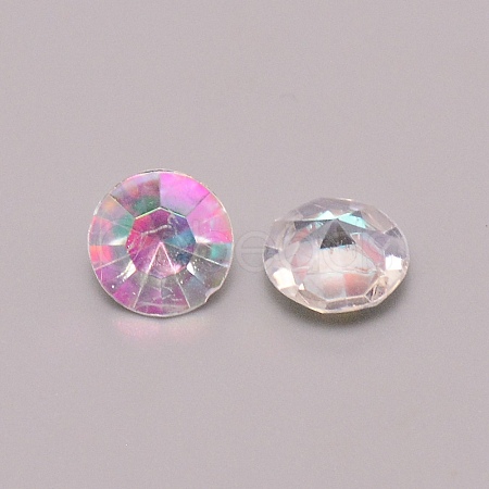 Resin Rhinestone Cabochons LS-RESI-WH0015-23E-01-1
