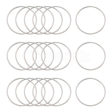 Tarnish Resistant 304 Stainless Steel Linking Ring STAS-T047-15C-1