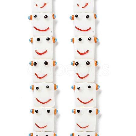Handmade Lampwork Beads Strands LAMP-Q036-07B-1