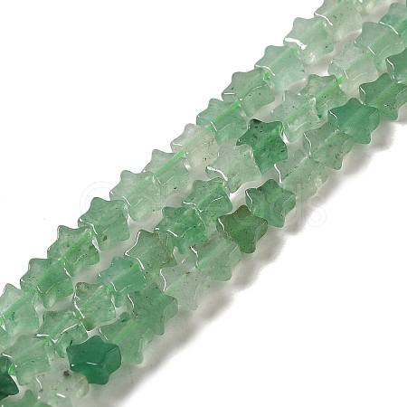 Natural Green Aventurine Beads Strands G-G085-B10-02-1