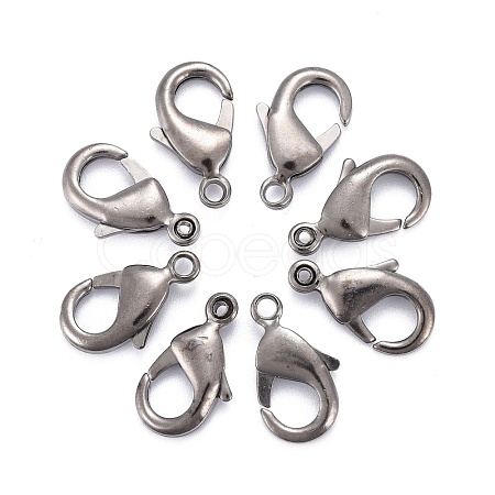 Brass Lobster Claw Clasps KK-903-B-NF-1