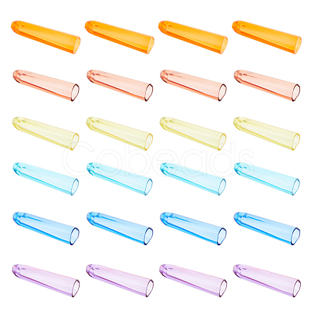 12 Sets Plastic Pencil Cap DIY-FH0008-02-1