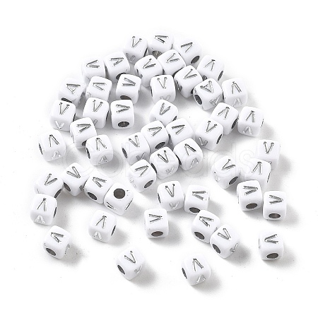 Opaque Acrylic Beads OACR-D282-06V-1