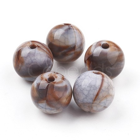 Crackle Acrylic Beads MACR-E025-22G-12mm-1