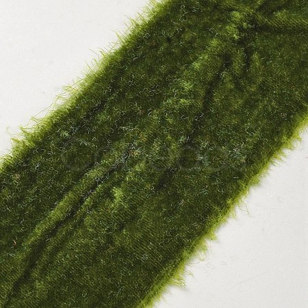 5 Yards Polyester Frayed Ribbon OCOR-WH0082-226B-06-1