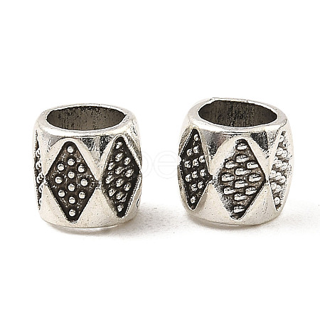 Tibetan Style Alloy European Beads FIND-E041-18AS-1