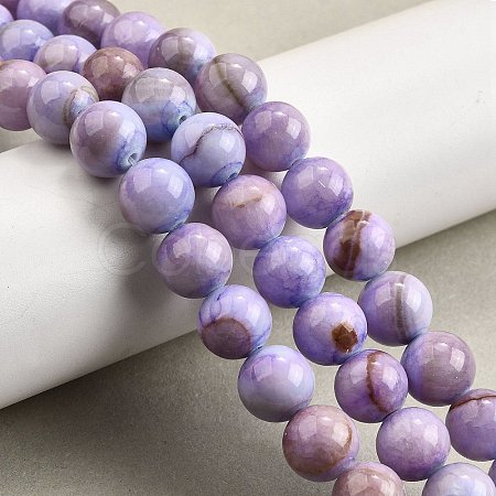 Natural Dyed Marble Beads Strands G-D315-A01-02-4mm-1