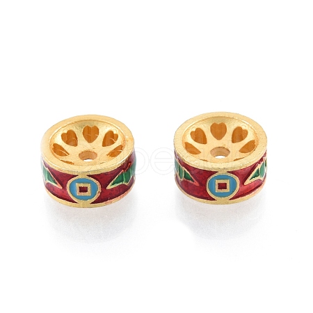 Alloy Enamel Beads PALLOY-P285-01A-02-1