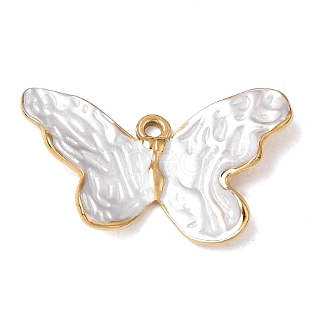 304 Stainless Steel Enamel Pendants SA-CBAFCBF-06G-02-1