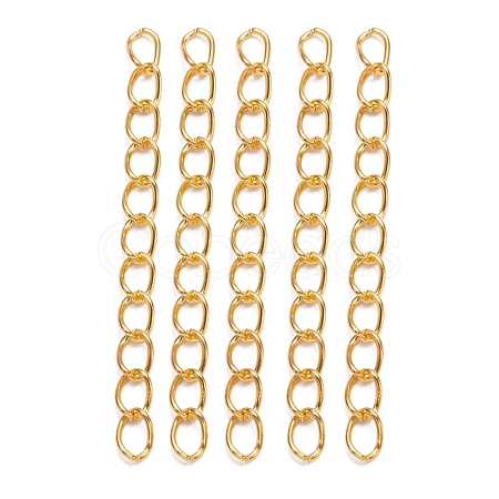 Iron Ends with Twist Chains CH-CH017-G-5cm-1