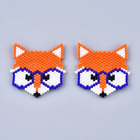 Handmade Seed Beads Links Connectors SEED-I012-42-1