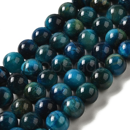Grade AB+ Dyed Natural Tiger Eye Beads Strands G-G102-A02-03-1