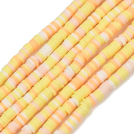 Handmade Polymer Clay Beads Strands PY-CBA18ED-02B-1
