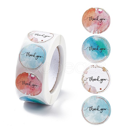 Paper Thank You Gift Sticker Rolls X-STIC-E001-05-1