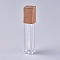 Empty Lip Gloss Bottles, with Lip Brush and Lid, Refillable Lipgloss Bottles, for DIY Lip Glaze Lip Oil, Chocolate, 9.4x1.9x2cm, Capacity: 4ml