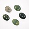 Mixed Oval Shape Natural Moss Agate Cabochons, Dyed, 20x15x5mm