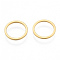 201 Stainless Steel Linking Rings, Round Ring, Golden, 12x1mm, Inner Diameter: 10mm