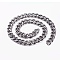 Handmade UV Plating ABS Plastic Curb Chain, Twisted Chains, Gunmetal, Links: 33x25x8mm, 39.37 inch(1m)/strand