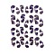 Nail Decals Stickers, Ribbon Self-adhesive Nail Art Supplies, for Woman Girls DIY Nail Art Design, Dark Orchid, 103x80mm