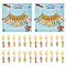 Alloy Enamel Ice Sucker & Ice Cream Pendant Locking Stitch Markers, Zinc Alloy Lobster Claw Clasp Stitch Marker, Mixed Color, 3.8~3.9cm, 2pcs/style,6 style, 12pcs/set