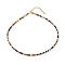 Natural Agate Beaded Necklaces for Women, with 304 Stainless Steel Lobster Claw Clasps, Round, 18.31 inch(46.5cm), Beads: 2.5~3.5mm