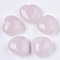 Natural Rose Quartz Healing Stones, Heart Love Stones, Pocket Palm Stones for Reiki Balancing, 29~30x30~31x12~15mm